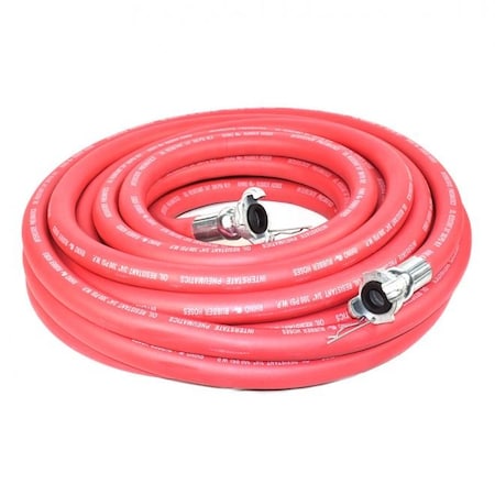 Interstate Pneumatics Jack Hammer Red Rhino Rubber Hose 3/4 Inch x 100 feet 300 PSI HJ19-100E